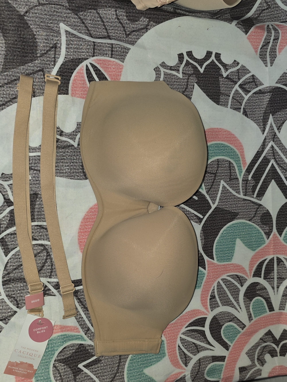 Cacique Strapless Molded Bra in Nude
